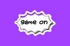 Game On Message Stickers, Enhancing Communications Product Image 1