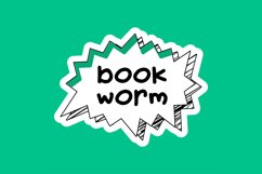 Bookworm Message Stickers, Enhancing Communications Product Image 1