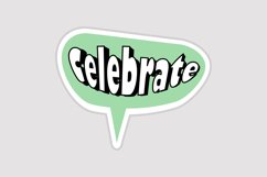 Celebrate Land Message Stickers, Enhancing Communication Product Image 1