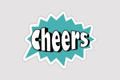 Cheers Message Stickers, Enhancing Communications Product Image 1