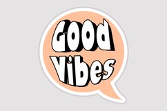 Good Vibes Message Stickers, Enhancing Communications Product Image 1