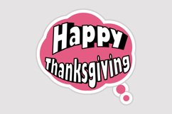 Happy Thanksgiving Message Stickers, Enhancing Communication Product Image 1