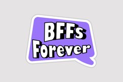 BFFs Forever Message Stickers, Enhancing Communications Product Image 1