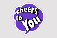 Cheers to You Message Stickers, Enhancing Communications Product Image 1