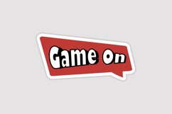 Game On Message Stickers, Enhancing Communications Product Image 1