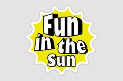 Fun in the Sun Message Stickers, Enhancing Communication Product Image 1