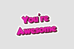You're Awesome Message Stickers, Enhancing Communications Product Image 1