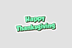 Happy Thanksgiving Message Stickers, Enhancing Communication Product Image 1