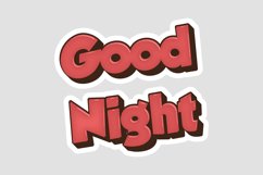 Good Night Message Stickers, Enhancing Communications Product Image 1