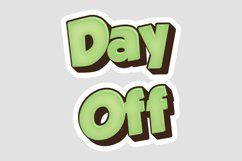 Day Off Message Stickers, Enhancing Communications Product Image 1