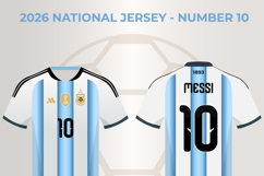 Argentina 2026 Jersey Bundle, World Cup Design, Player Fonts Product Image 2