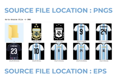 Argentina 2026 Jersey Bundle, World Cup Design, Player Fonts Product Image 8