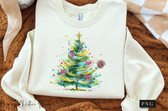 Brush Stroke Christmas Tree PNG Product Image 3