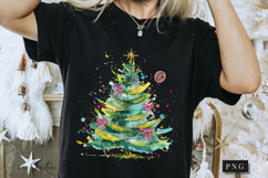 Brush Stroke Christmas Tree PNG Product Image 6