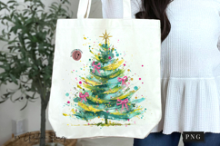 Brush Stroke Christmas Tree PNG Product Image 7