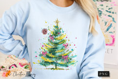 Brush Stroke Christmas Tree PNG Product Image 8