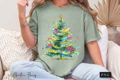 Brush Stroke Christmas Tree PNG Product Image 9