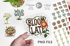 Messy Growth Blooming Sticker Product Image 1