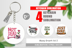 Messy Growth Blooming Keychain Product Image 1