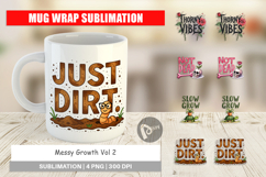 Messy Growth Blooming Mug Wrap Product Image 1