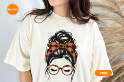 Mom Messy Hair Plaid Product Image 3