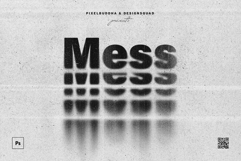 Messy Print Text &amp; Logo Effect Product Image 1