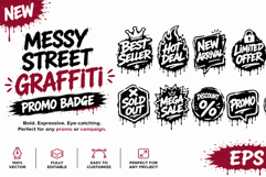 Messy Street Graffiti Promo Badge Bundle Dripping Sale Product Image 1