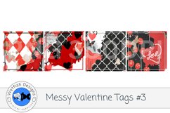 Messy Valentine Tags 3- Set of 20 Product Image 2