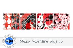 Messy Valentine Tags 3- Set of 20 Product Image 3