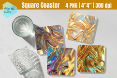 Metallic Square Coaster Sublimation Product Image 1