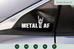 Metal AF SVG | Rock and Roll SVG Product Image 1
