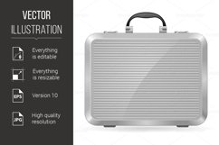 Silver briefcase Product Image 1