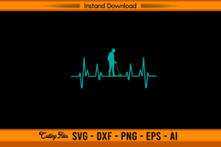 Metal Detecting Heartbeat Detectorist SVG Design Product Image 1