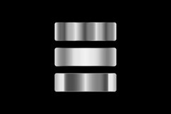 Metal silver gradient color swatches vector Product Image 1