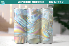 Metallic 20 OZ Skinny Tumbler Sublimation Product Image 1