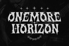 Onemore - Black Metal with Y2K Flair Display Font Product Image 3