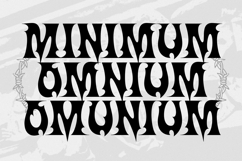 Onemore - Black Metal with Y2K Flair Display Font Product Image 4