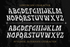 Onemore - Black Metal with Y2K Flair Display Font Product Image 5