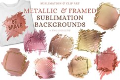 Metallic & Gold Framed Iridescent Sublimation Backgrounds Product Image 1