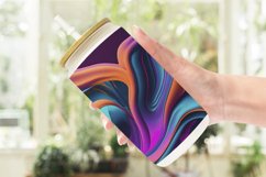 Metallic Hologram Wavy Fluid Glass Can Wraps Product Image 2