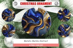 Christmas Ornaments Metallic Marble Abstract Product Image 1