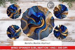 Wind Spinner Metallic Marble Abstract Product Image 1