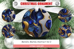 Christmas Ornaments Metallic Marble Abstract Product Image 1