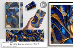 Digital Paper Metallic Marble Abstract Product Image 1