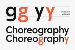 Metara - Modern Geometric Font Product Image 4