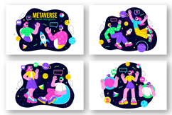 10 Metaverse Social Hangouts Illustration Product Image 2