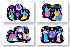 10 Metaverse Social Hangouts Illustration Product Image 3