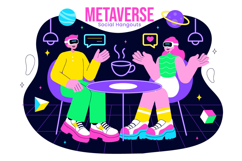 10 Metaverse Social Hangouts Illustration Product Image 4