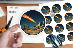 Falling Meteor Sticker Product Image 1