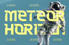 Meteor Horizon - Modern Sans Serif Font Product Image 1